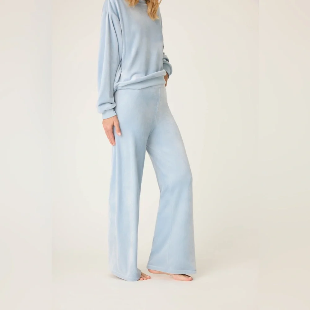 P.J. Salvage Light Blue Pants - Picture 1 of 10